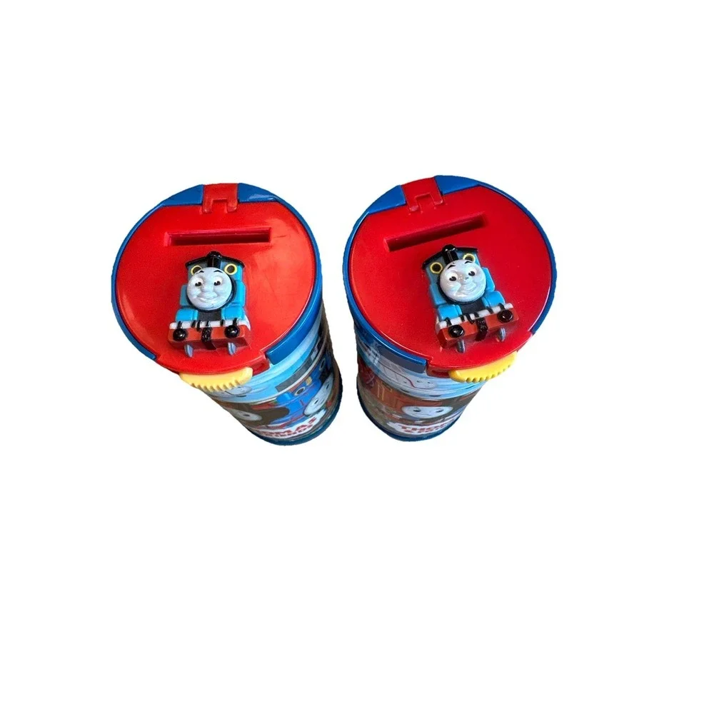 (2) Thomas and Friends Train VTG Pecoware‎ Toy Puzzle Bank 2002 6.5